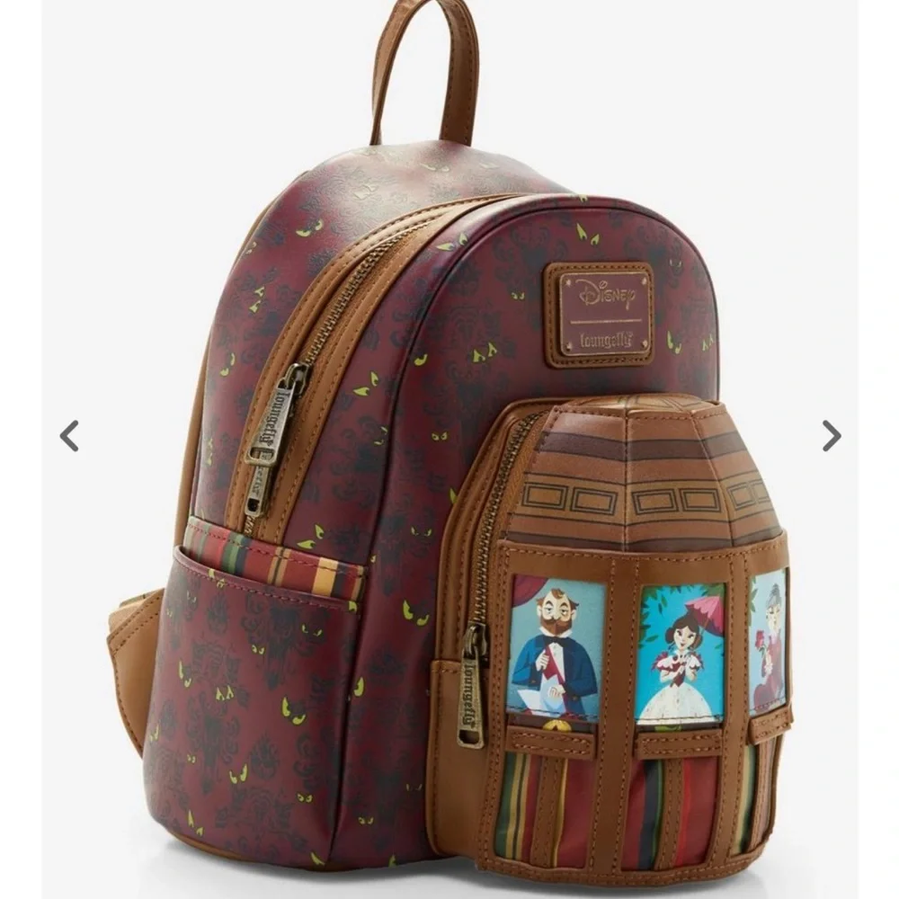 Loungefly Disney The Haunted Mansion Stretching Room Portraits Mini Backpack